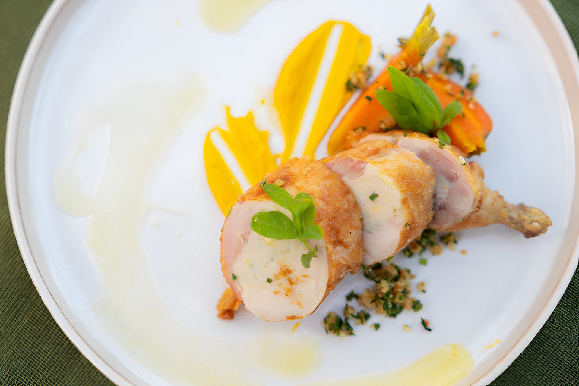 Culinary Food on the green table