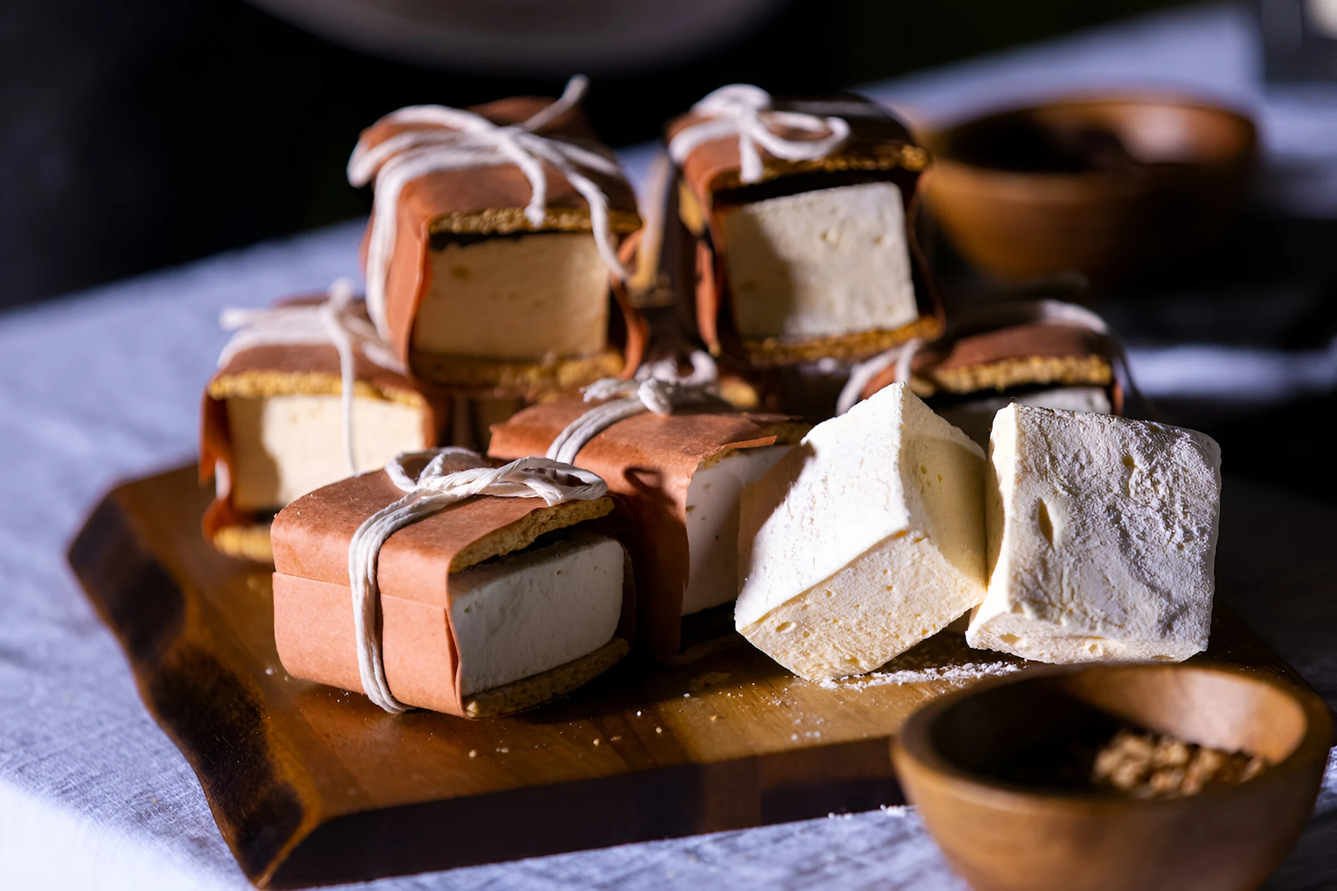 Smores set up on the table